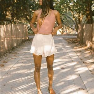 DUNE HIGH-WAISTED SWIM SHORTS